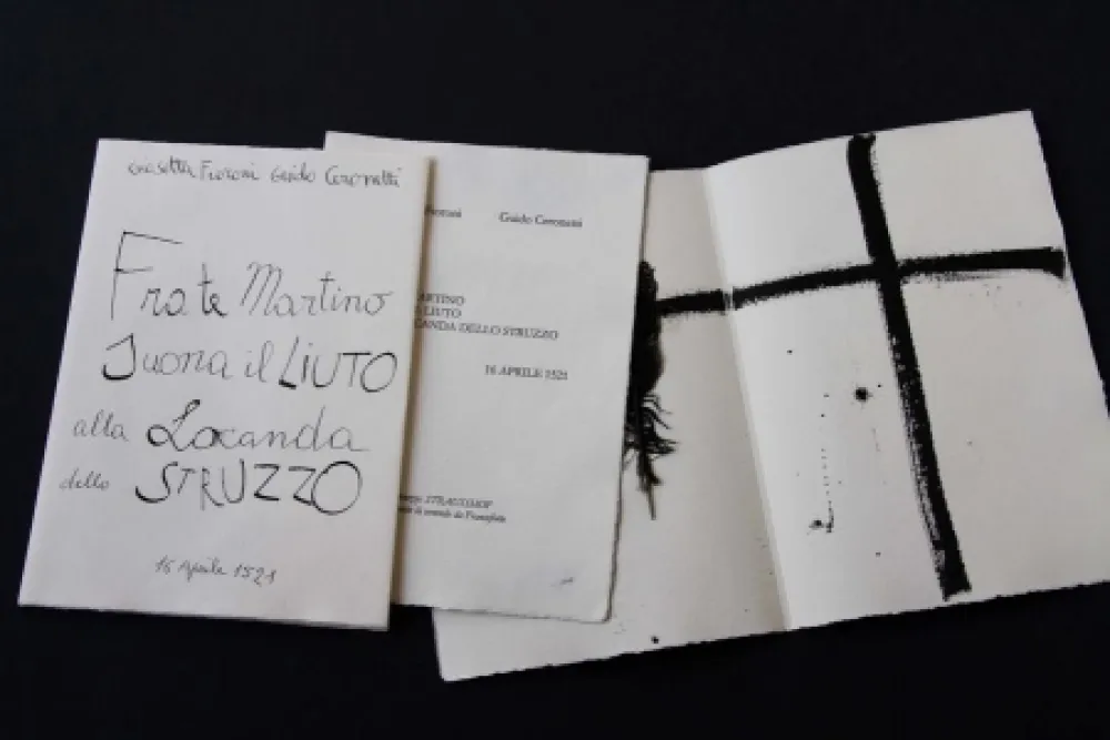 Libro Illustrato Fioroni - Frate Martino suona il liuto alla locanda dello struzzo