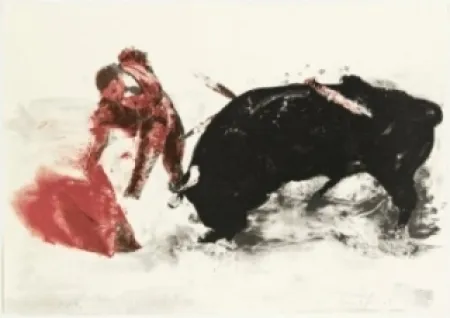 Litografia Fischl - Corrida 3