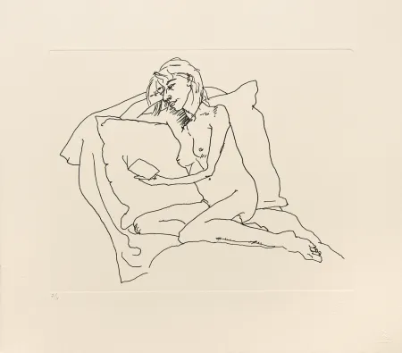 Incisione Flanagan - Woman reading