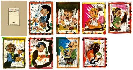 Litografia Flores - Familia feliz (complete portoflio)