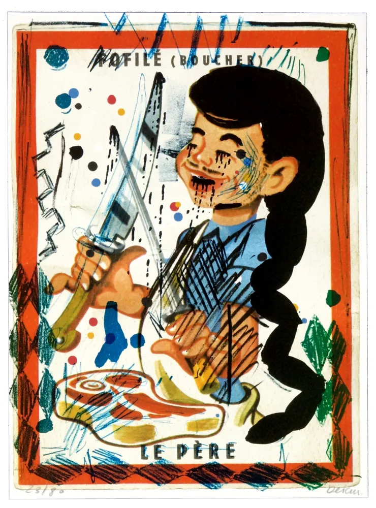 Litografia Flores - Faufilé (Boucher)