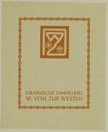 Incisione Su Legno Fölkersam (Von) - Graphische Sammlung W. von Zur Westen