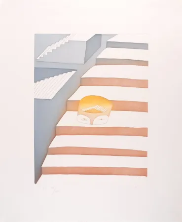 Acquaforte E Acquatinta Folon - Dans le labyrinthe