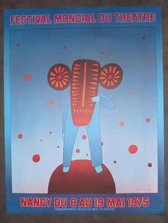 Manifesti Folon - Festival mondial du théatre