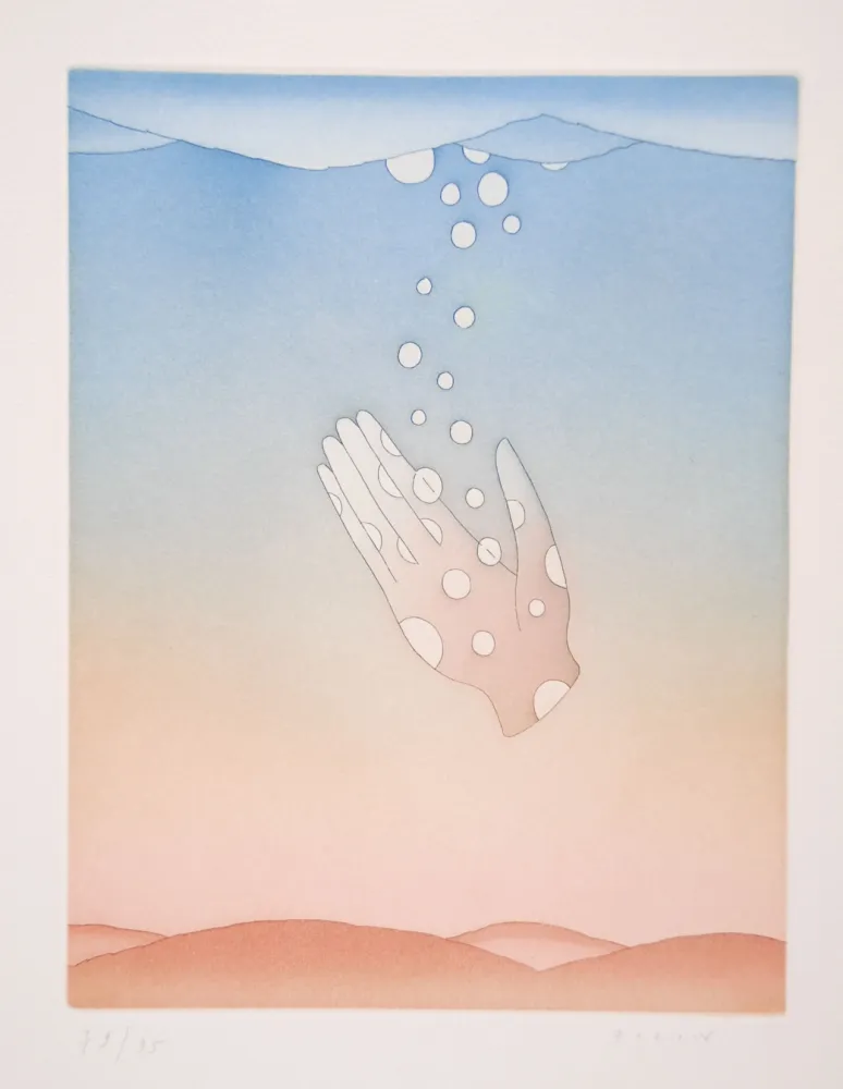 Acquatinta Folon - Guillaume Apollinaire