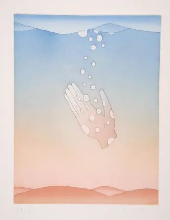 Acquatinta Folon - Guillaume Apollinaire