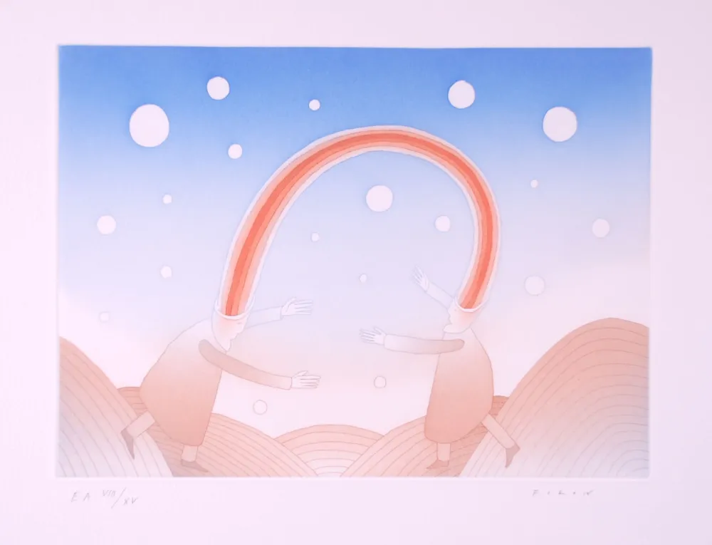 Acquaforte E Acquatinta Folon - La Rencontre - The Meeting