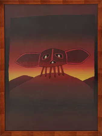 Serigrafia Folon - Le Marathon 