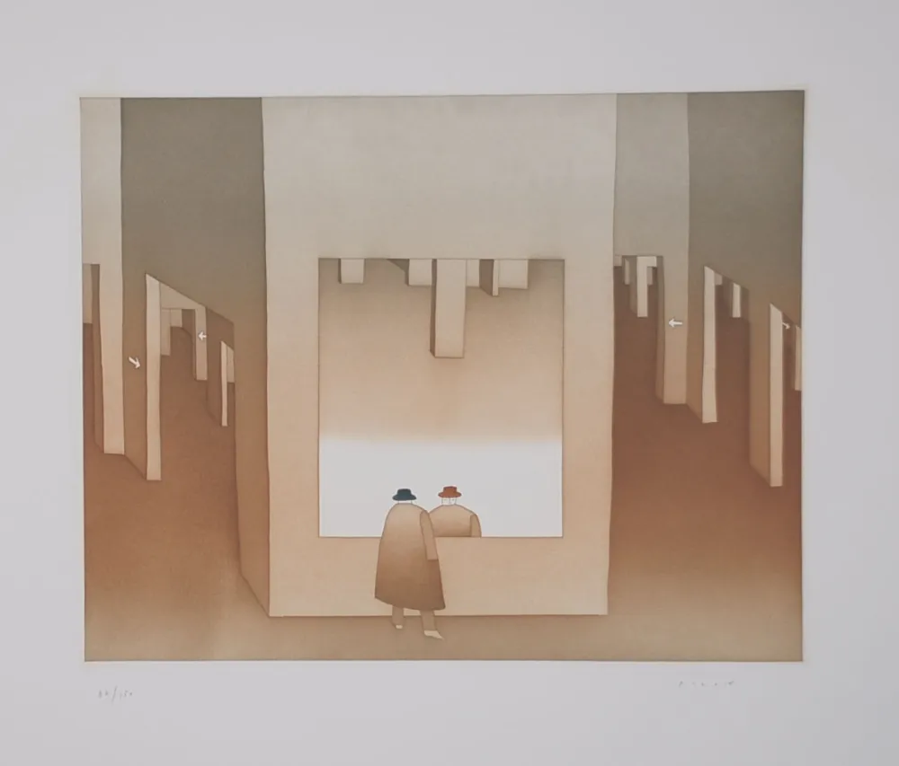 Acquaforte E Acquatinta Folon - Le Miroir