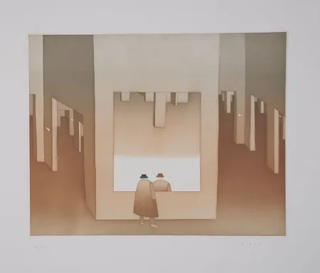 Acquaforte E Acquatinta Folon - Le Miroir