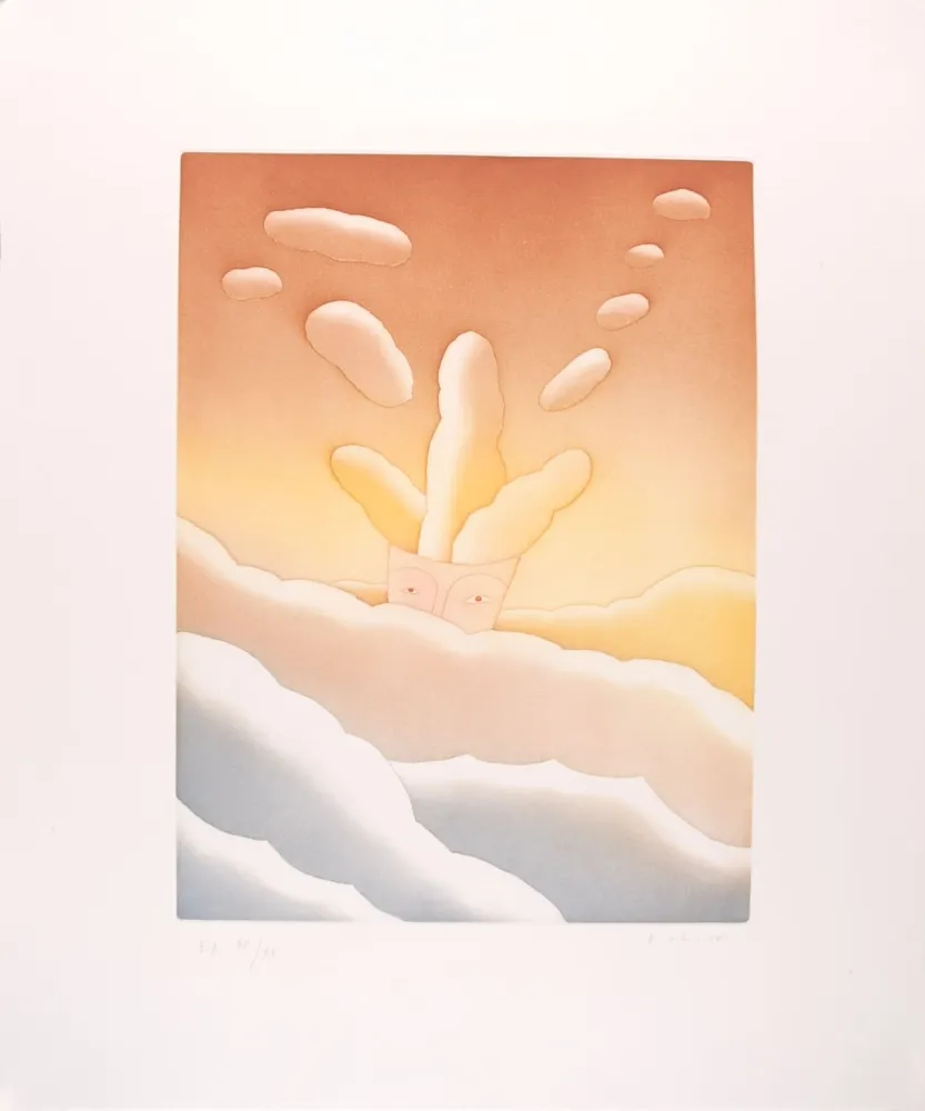 Acquaforte E Acquatinta Folon - Le poids des pensées