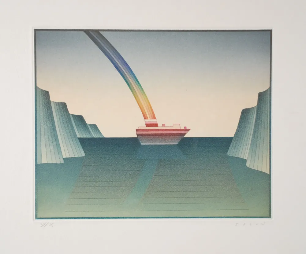 Acquaforte E Acquatinta Folon - Le Voyage