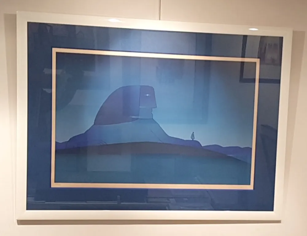 Serigrafia Folon - L'Etranger - The Stranger