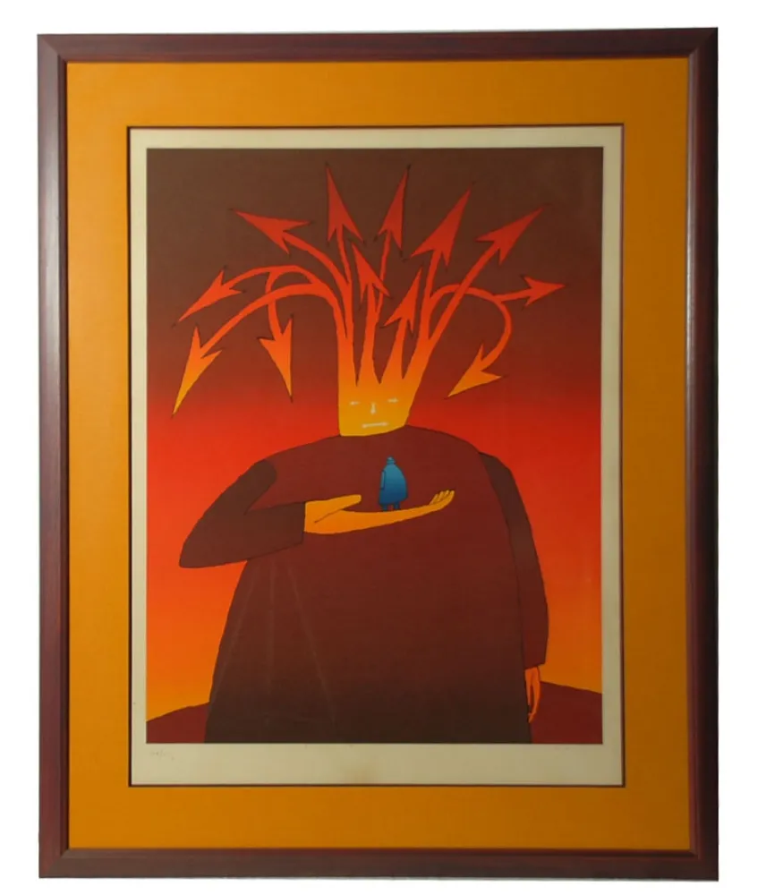 Serigrafia Folon - Macbeth