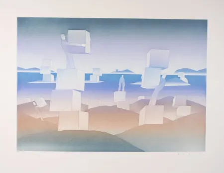 Acquaforte E Acquatinta Folon - Man at work