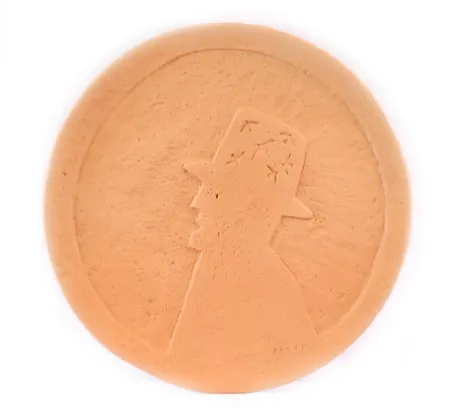 Ceramica Folon - Plate - Man with hat - Personnage au chapeau