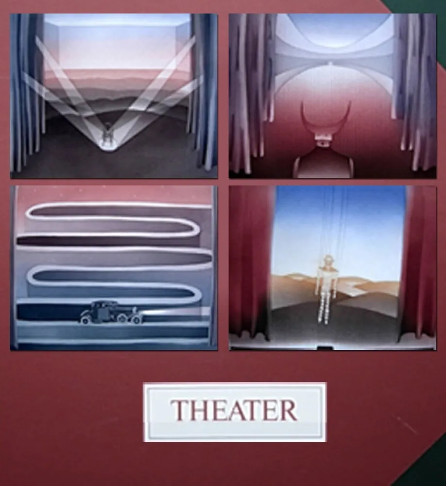 Acquaforte E Acquatinta Folon - THEATER - THEATRE (complet suite)