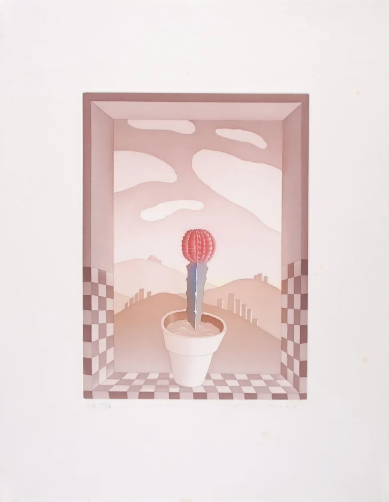 Acquaforte E Acquatinta Folon - Une Fleur