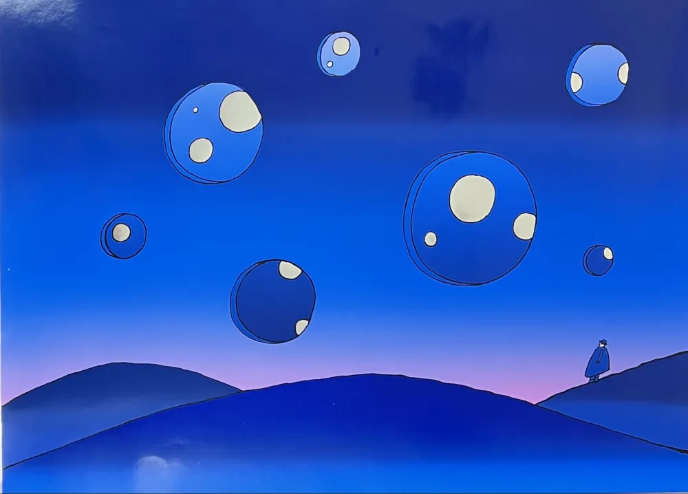 Serigrafia Folon - Untitled 