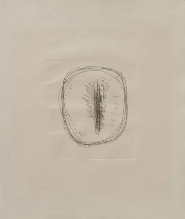 Non Tecnico Fontana - Concetto Spaziale – etching with hand-cut by Fontana himself 6/30