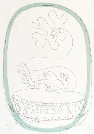Litografia Fontana - Lucio Fontana (1899–1968) - Untitled - Color lithograph on paper - 1959-1960