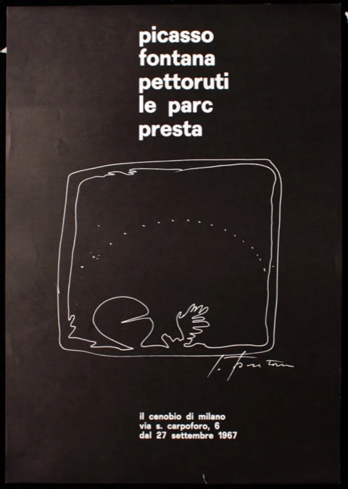 Manifesti Fontana - PICASSO, FONTANA,PETTORUTI, LE PARC, PRESTA