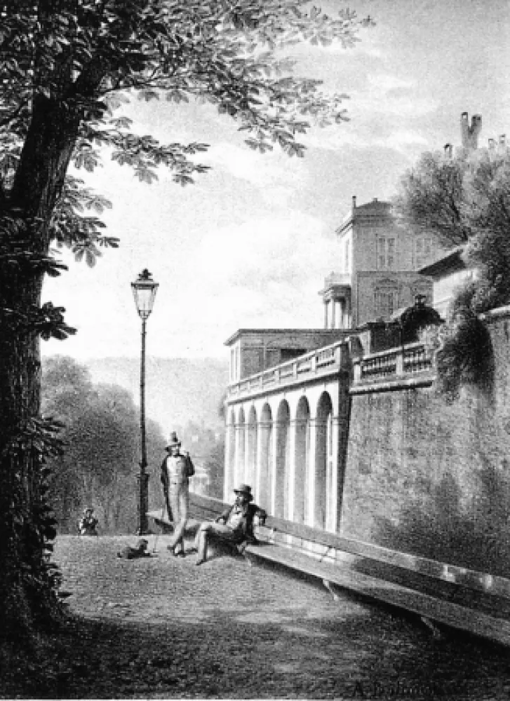 Litografia Fontanesi - Un coin de la Treille