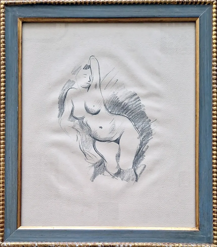 Litografia Forain - Etude de nu, de face.