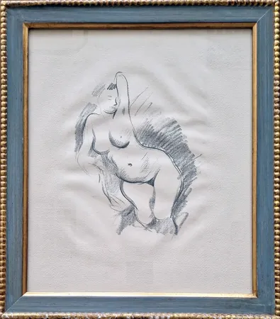 Litografia Forain - Etude de nu, de face.