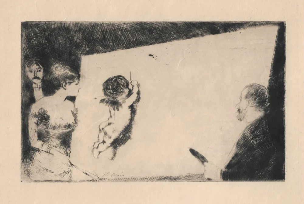 Incisione Forain - Invitation du 