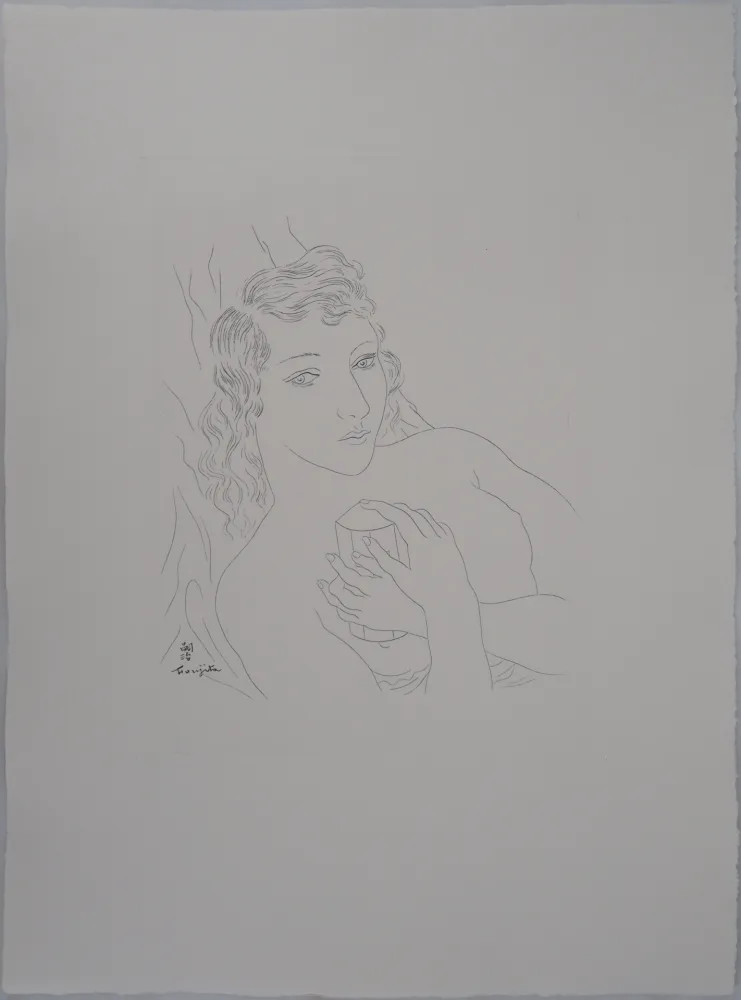 Incisione Foujita - Isabey, mon seul ami