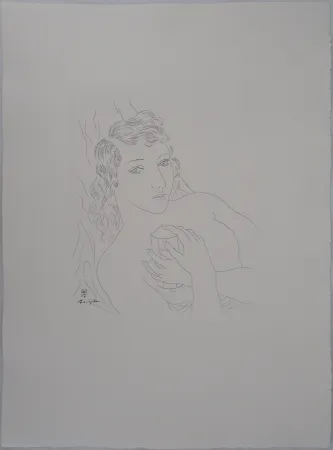 Incisione Foujita - Isabey, mon seul ami