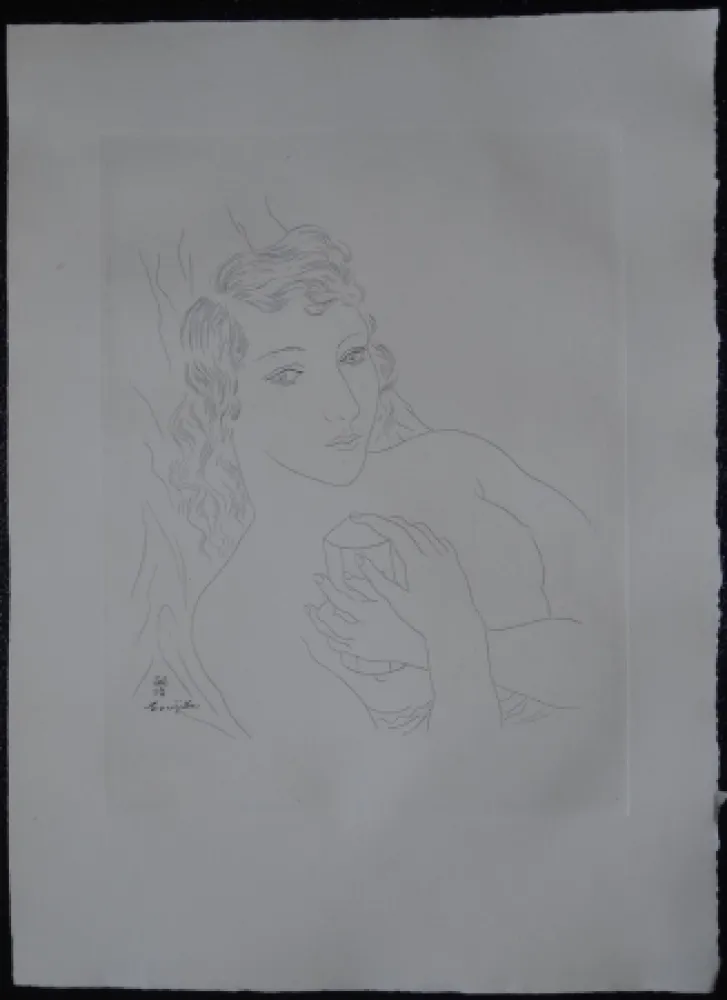 Acquaforte Foujita - Isabey, mon seul ami