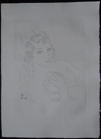 Acquaforte Foujita - Isabey, mon seul ami