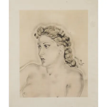 Multiplo Foujita - Jeune femme blonde ,1931