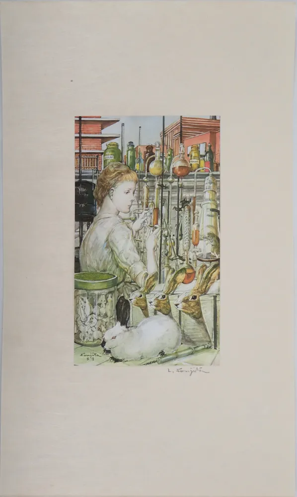 Rotocalcografia Foujita - La laborantine