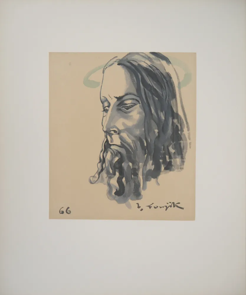 Incisione Foujita - Le Christ