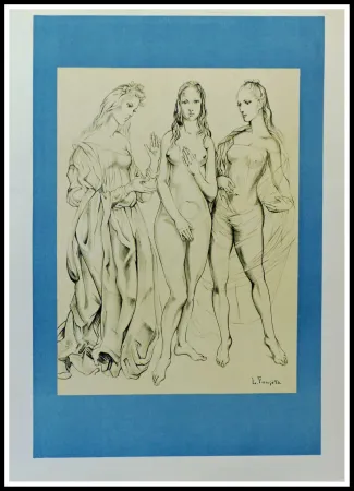 Litografia Foujita - LES PEINTRES TEMOINS DE LEUR TEMPS LA JEUNESSE - 