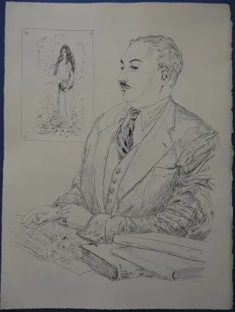 Acquaforte Foujita - Rivière enchantée - Héron de Villefosse