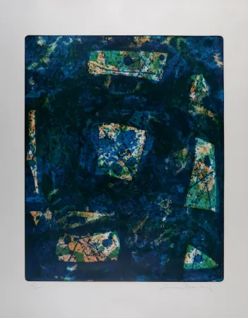 Litografia Francis - Composition abstraite, 1975 - Hand-signed