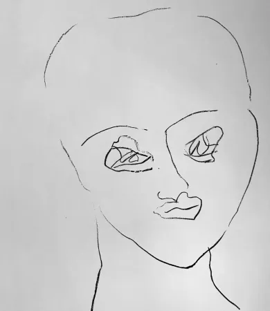 Litografia Francis - Self Portrait