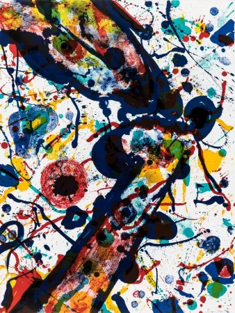 Litografia Francis - Untitled (Poèmes dans le ciel) L 269