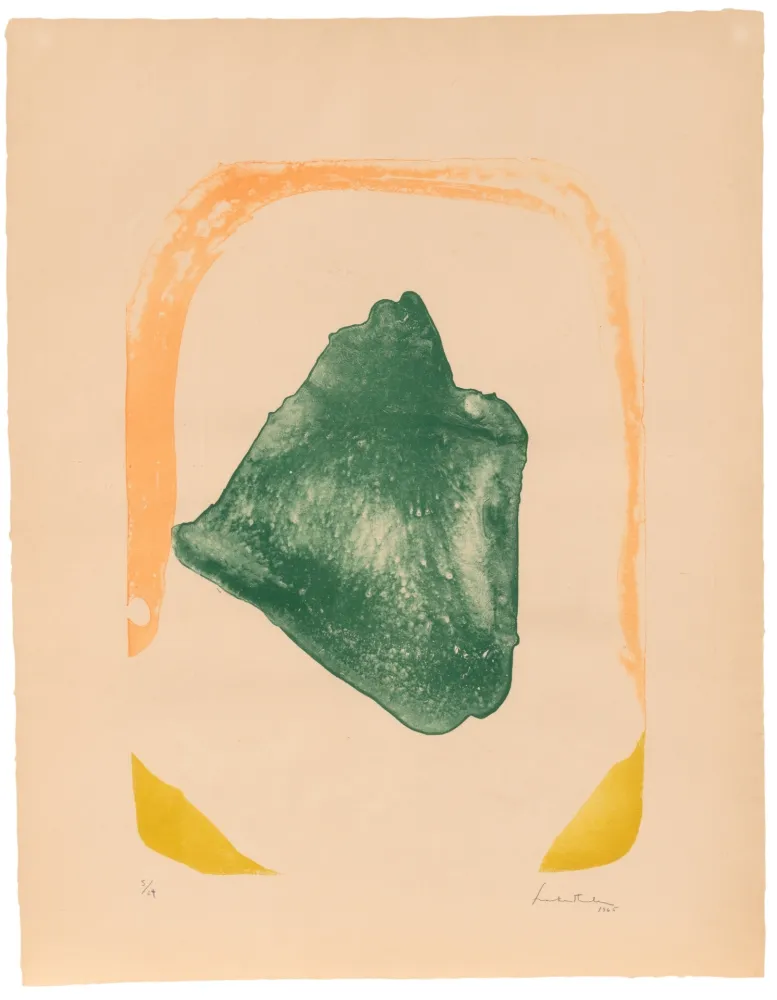 Litografia Frankenthaler - Orange Hoop