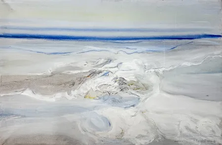 Non Tecnico Frattini - Vittore Frattini (1937) - Sopra le nuvole - Oil on Canvas - 1970