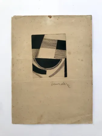 Acquaforte Freundlich - Sans titre (composition abstraite)