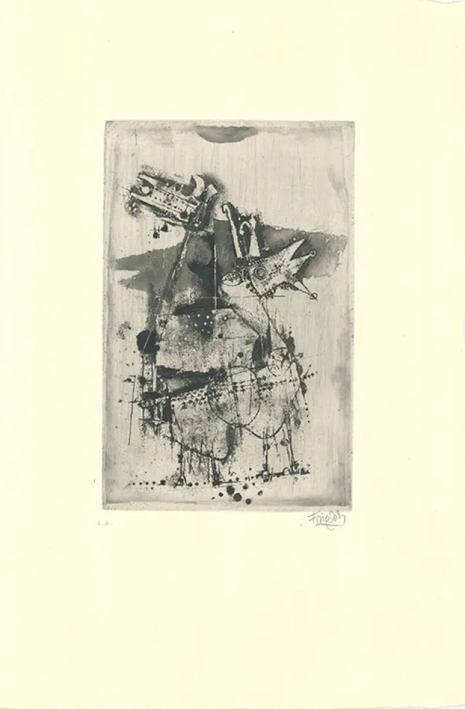 Acquaforte E Acquatinta Friedlaender - Chèvres