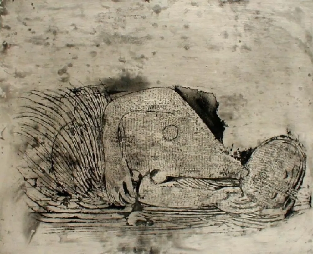 Acquaforte Friedlaender - Femme Endormie