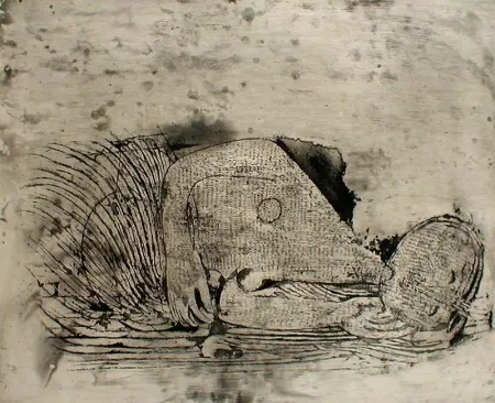 Acquaforte Friedlaender - Femme Endormie
