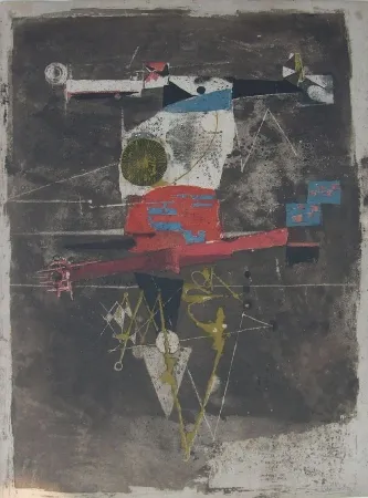 Acquaforte Friedlaender - L'Oiseau rouge