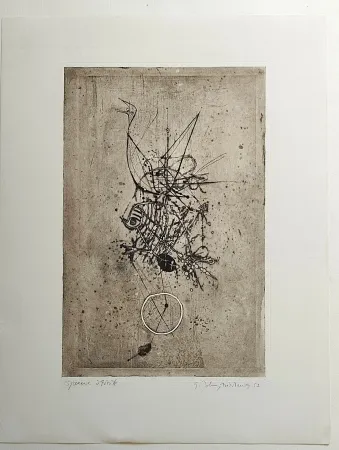 Acquaforte Friedlaender - Poisson et Oiseau III